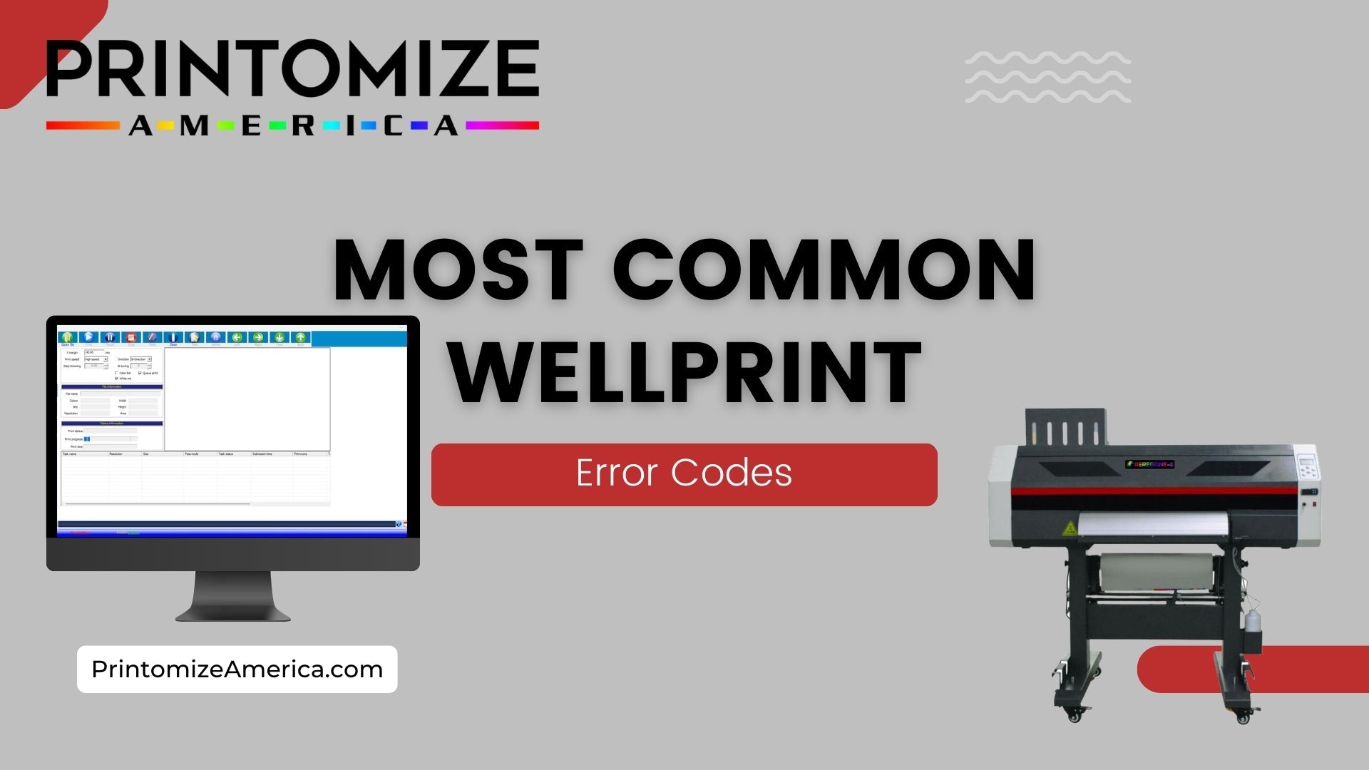 most common wellprint error codes